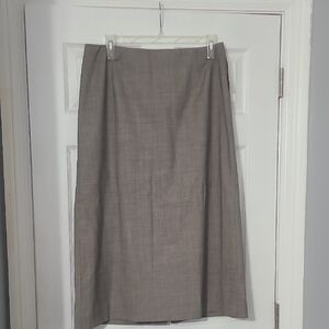 Pendleton Straight Midi Skirt in Taupe